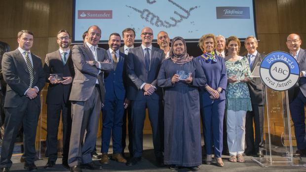 Los refugiados, el sector de la cultura, los mayores, la salud, el empleo y la educación han sido protagonistas en la XII edición del Premio ABC Solidario