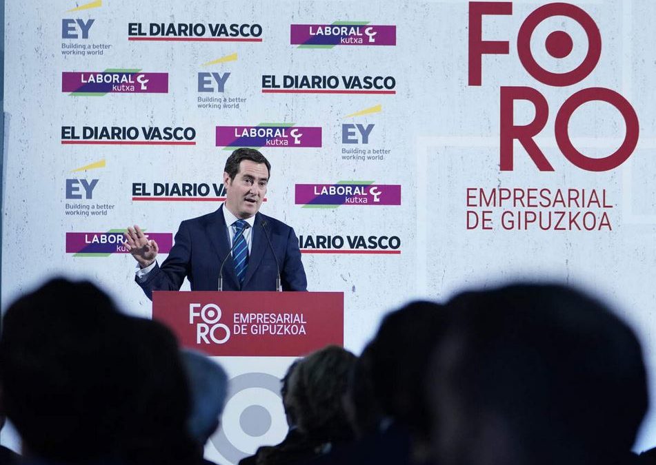 El presidente de la patronal española, Antonio Garamendi, protagonista en el X Foro Empresarial de Gipuzkoa